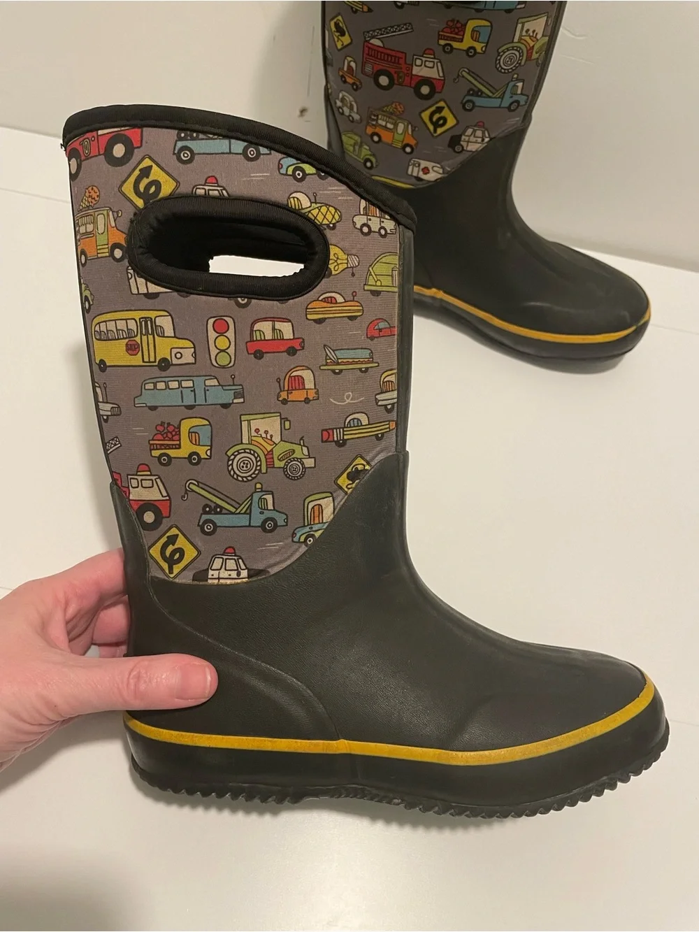 Lone Cone Brand Kid's size 2 Waterproof Winter Boots Rush Hour Mudboots Pull On